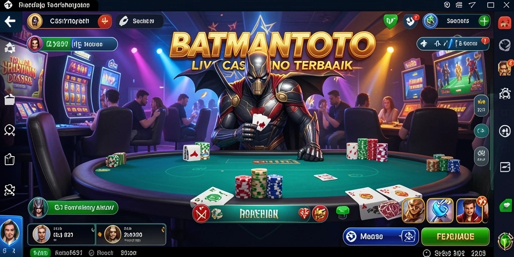 Tampilan antarmuka Live Casino yang menarik dan interaktif di BATMANTOTO.