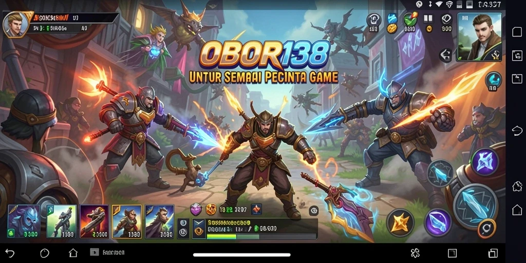 Tampilan permainan OBOR138 yang menegangkan dan penuh strategi.