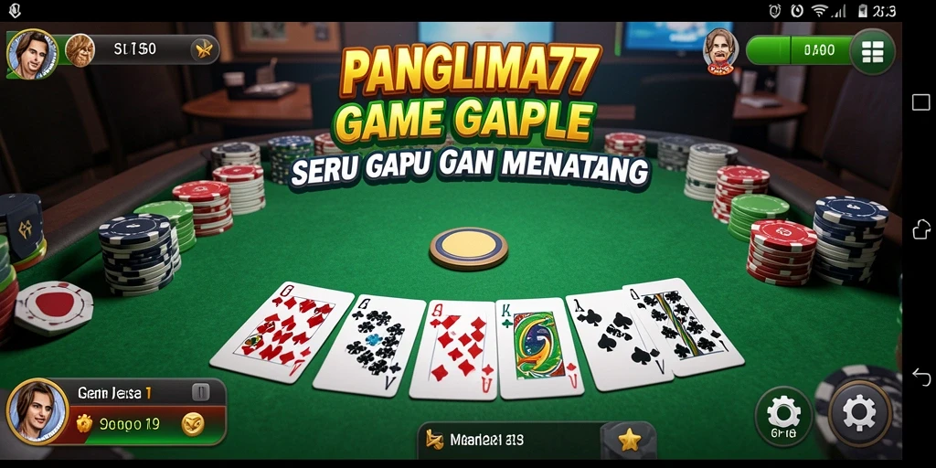 Gambaran gameplay seru <strong>PANGLIMA77</strong> dalam permainan Gaple.
