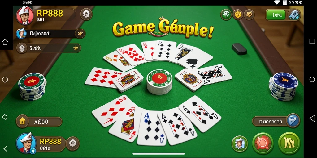 Tampilan gameplay Gaple yang seru dan kompetitif di RP888.