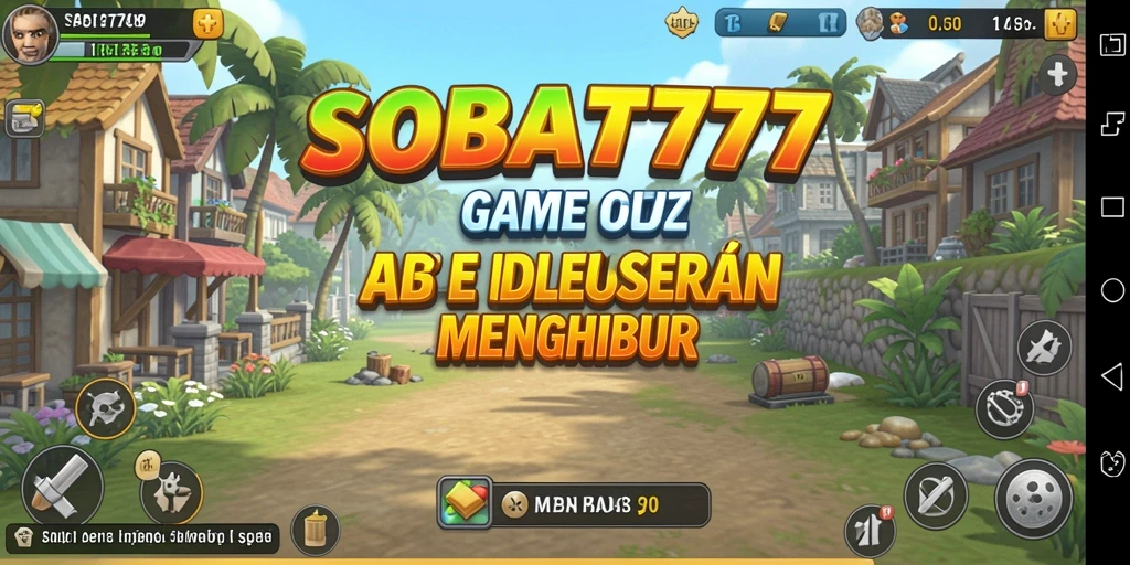 Tampilan gameplay yang menarik dari SOBAT777 dengan karakter yang beraksi.