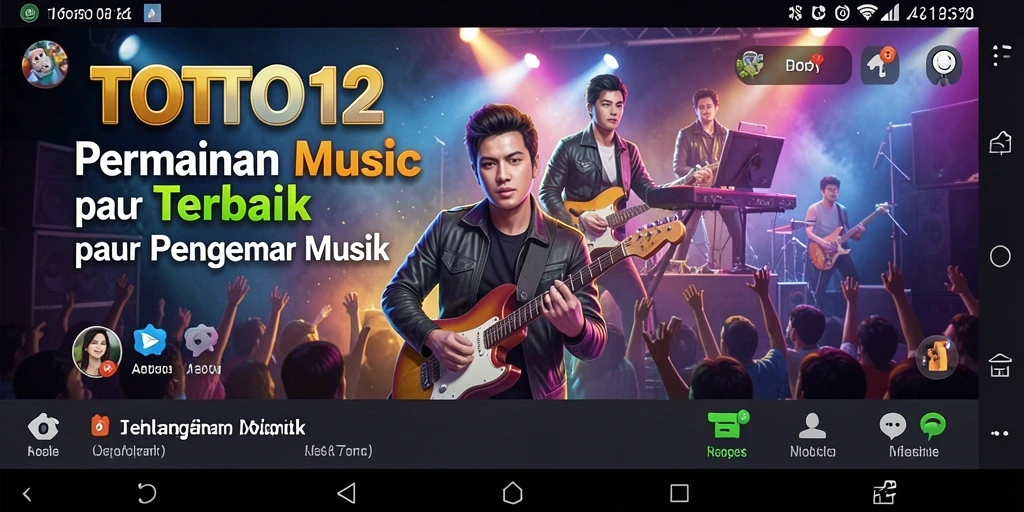 Tampilan gameplay seru dari TOTO12 dengan ritme lagu yang menantang.