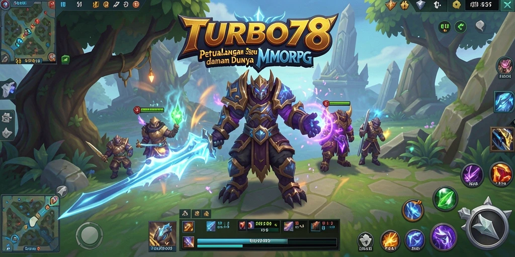 Tangkapan layar TURBO78 menunjukkan aksi pertarungan mendebarkan dalam MMORPG.