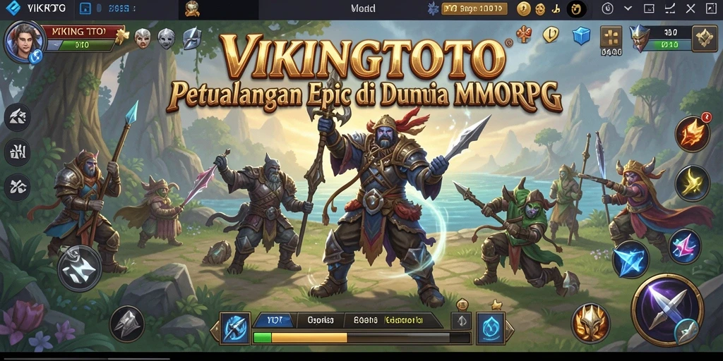 Tampilan gameplay seru dari <strong>VIKINGTOTO</strong> yang menampilkan aksi pertarungan MMORPG.