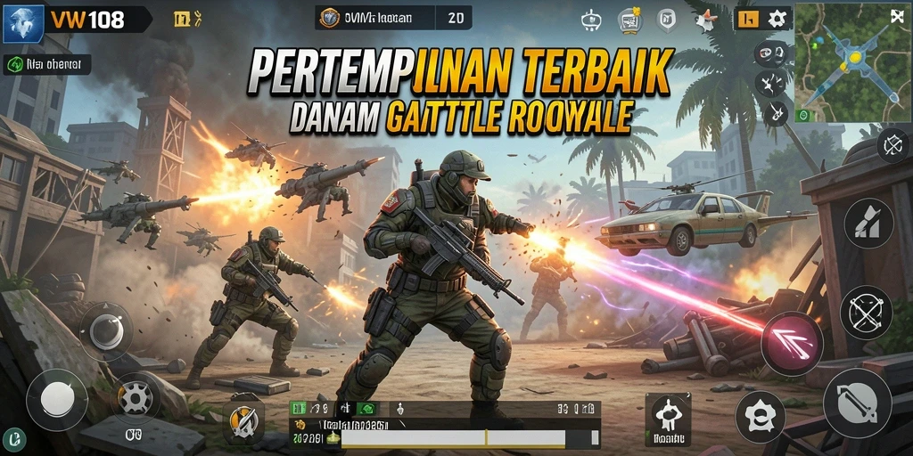 Tangkapan layar gameplay Battle Royale yang mendebarkan di VW108.